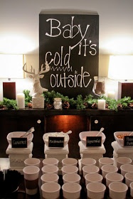 wedding dessert bar ideas - hot chocolate