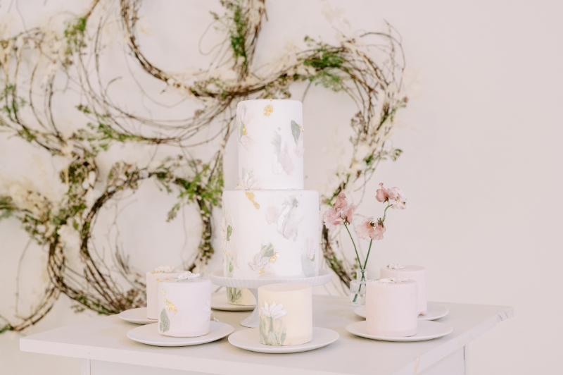 mini cakes are the new cupcakes - gorgeous summer wedding cake idea